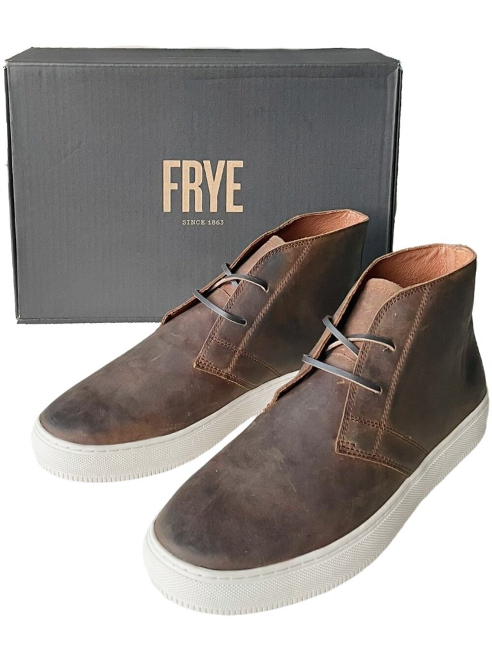 Frye Astor Chukka Sneaker Boots Men’s 10.5 Tan Leather NIB